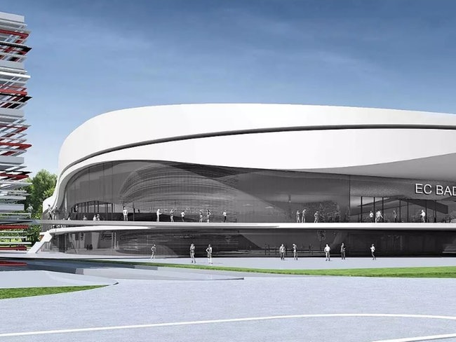 trotzt neuem Stadion Rendering