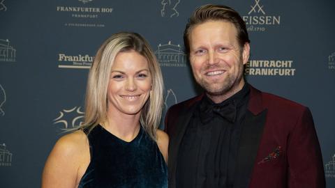 Beachvolleyballstar Julius Brink mit seiner Frau Verena.