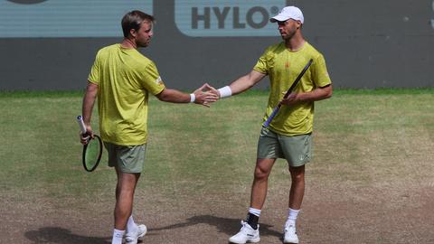 Kevin Krawietz und Tim Pütz im Doppel-Finale von Halle