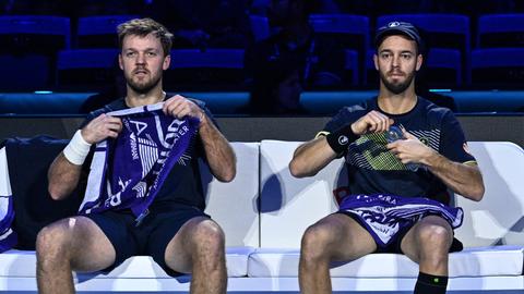 Der Frankfurter Tennisprofi Tim Pütz (rechts) und sein Doppel-Partner Kevin Krawietz.