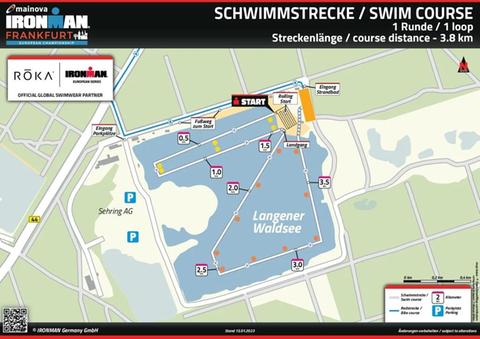 Schwimmstrecke Ironman Frankfurt