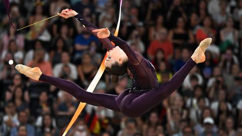 Darja Varfolomeev in Aktion bei den Olympischen Spielen