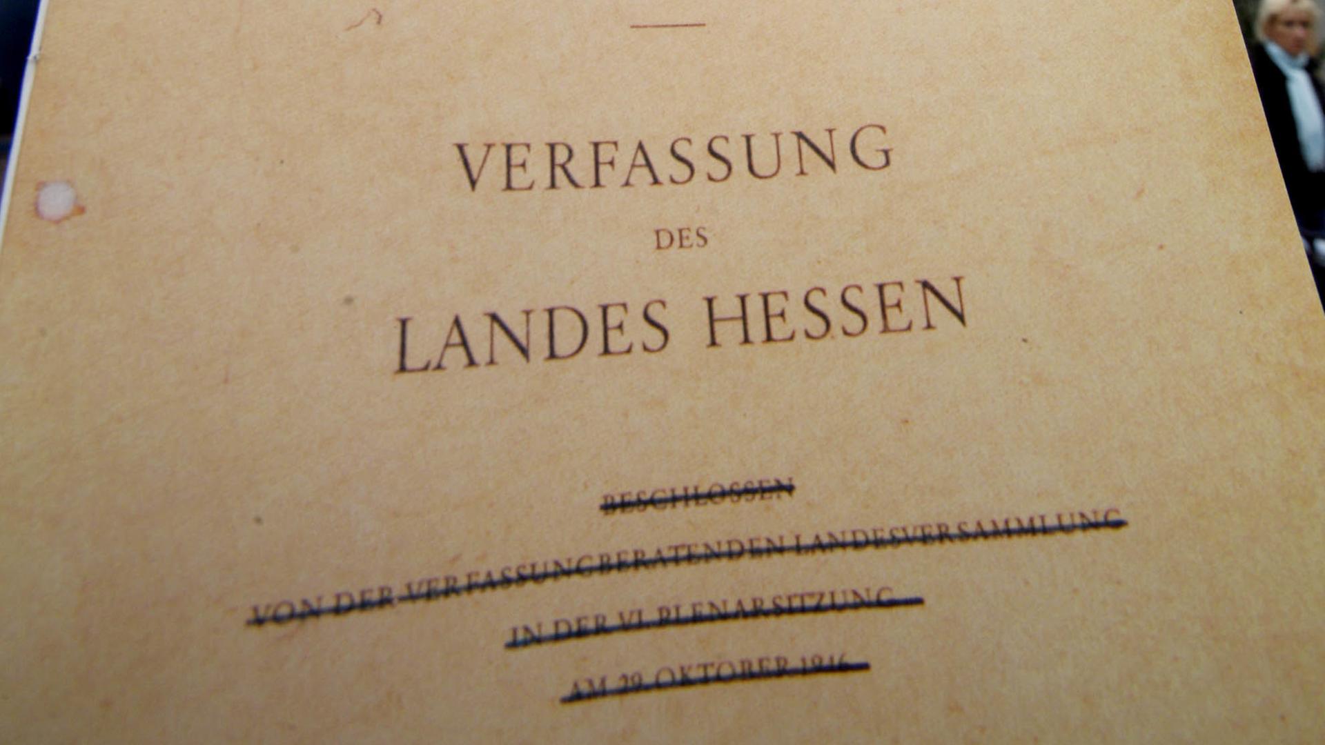 Verfassung News: Aktuelle Nachrichten Im Überblick | Hessenschau.de