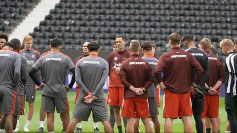 Spieler von Eintracht Frankfurt beim Training