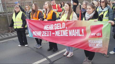 Eine Demonstration von ver.di.