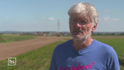 Landwirt beim Interview