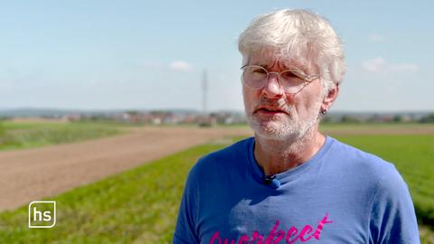 Landwirt beim Interview