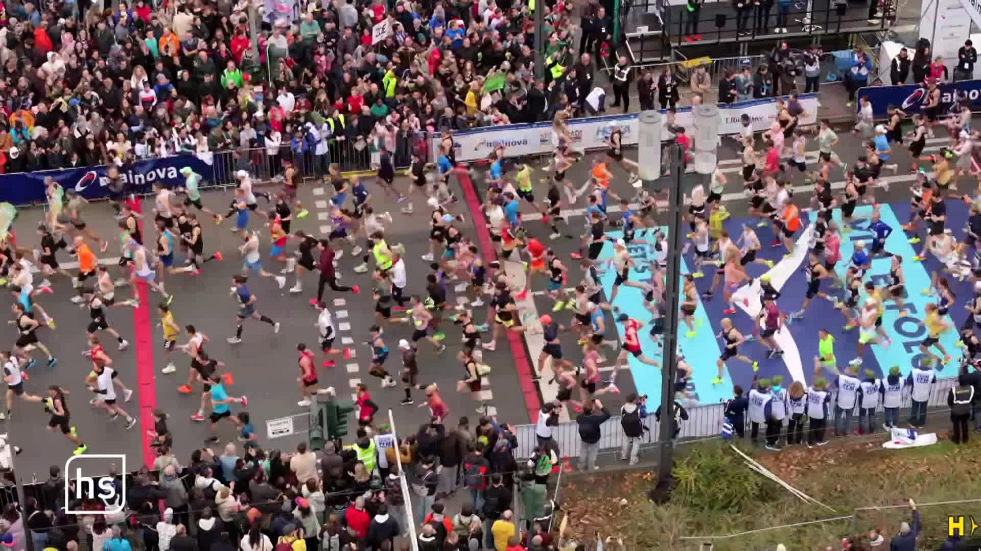 Frankfurt Marathon 2024 mit neuem Streckenrekord Video hessenschau