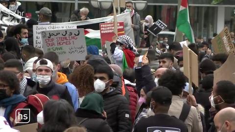 anti israel kundgebung in frankfurt aufgelost hessenschau de gesellschaft