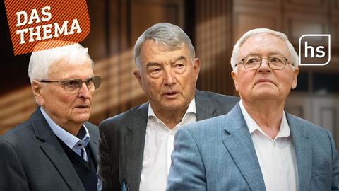 Die drei ehemaligen DFB-Spitzenfunktionäre Zwanziger, Niersbach und Schmidt