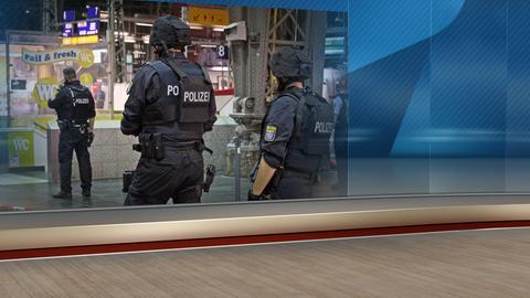 Bild vom Polizeieinsatz am Frankfurter Hauptbahnhof