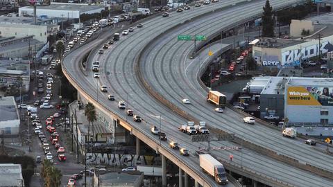 Auf zehn Spuren durch Los Angeles in Kalifornien: Die Interstate 10 (I-10) 