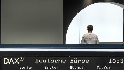 Blick auf die Dax-Kurstafel in der Frankfurter Börse