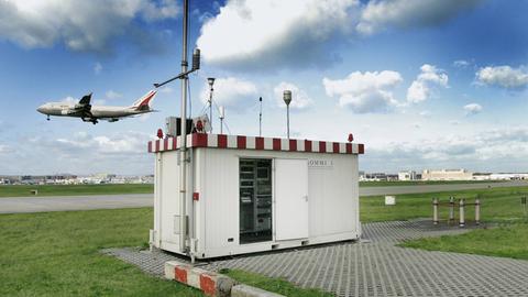 Mess-Station am Frankfurter Flughafen