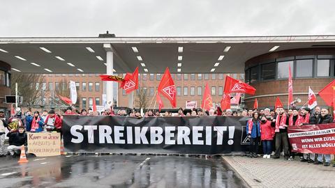 Streik im Volkswagenwerk Kassel in Baunatal